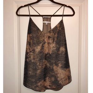 Faux Snakeskin Tank Top